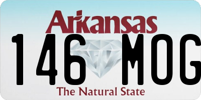AR license plate 146MOG