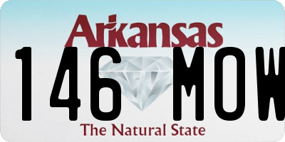AR license plate 146MOW