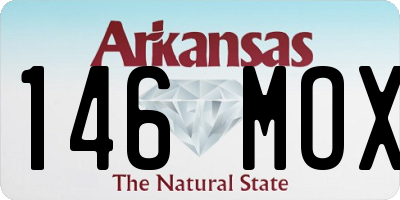 AR license plate 146MOX