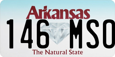 AR license plate 146MSO