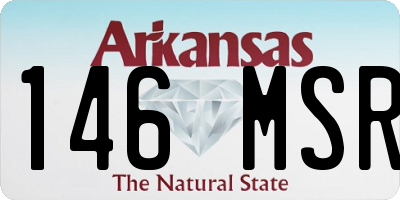 AR license plate 146MSR