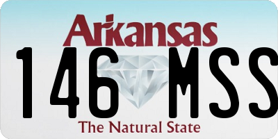 AR license plate 146MSS