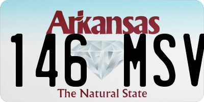AR license plate 146MSV