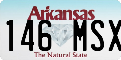 AR license plate 146MSX