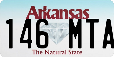 AR license plate 146MTA