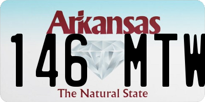 AR license plate 146MTW