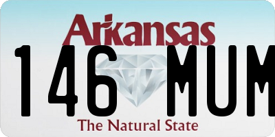 AR license plate 146MUM
