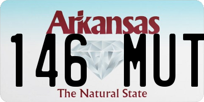 AR license plate 146MUT