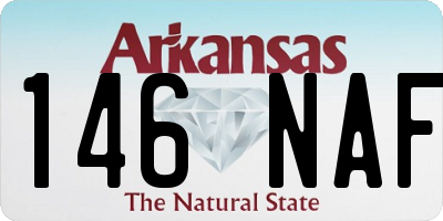 AR license plate 146NAF