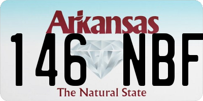 AR license plate 146NBF