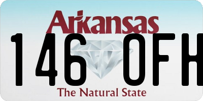 AR license plate 146OFH