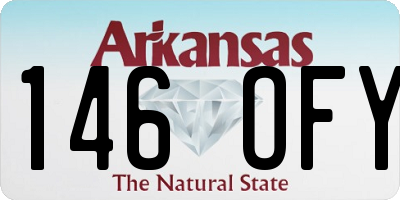 AR license plate 146OFY