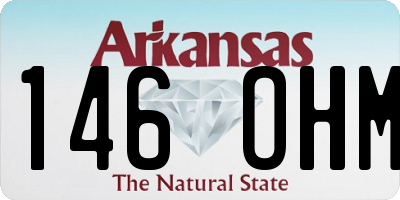 AR license plate 146OHM