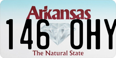 AR license plate 146OHY