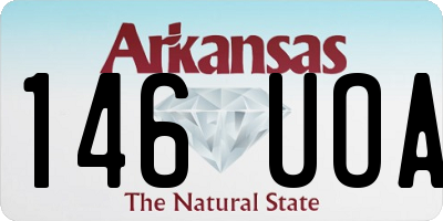 AR license plate 146UOA