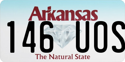 AR license plate 146UOS