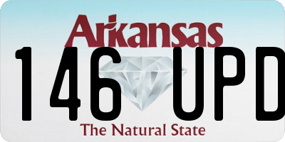 AR license plate 146UPD