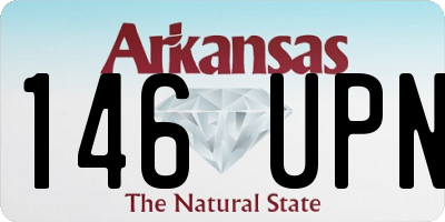 AR license plate 146UPN