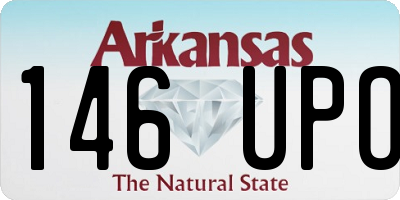 AR license plate 146UPO