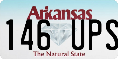 AR license plate 146UPS