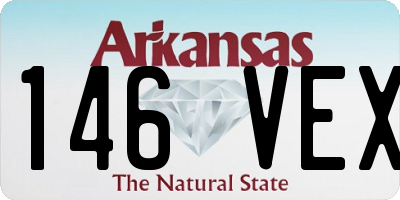 AR license plate 146VEX