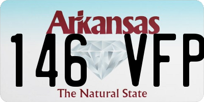 AR license plate 146VFP