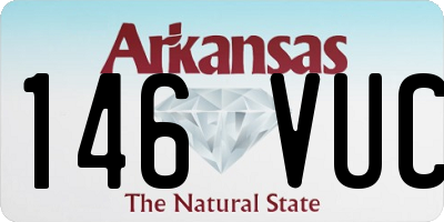AR license plate 146VUC