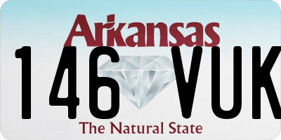 AR license plate 146VUK