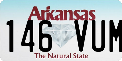 AR license plate 146VUM