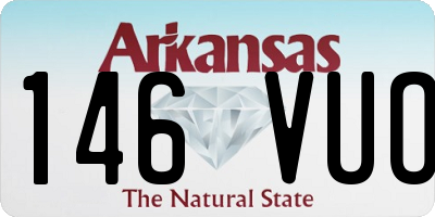 AR license plate 146VUO