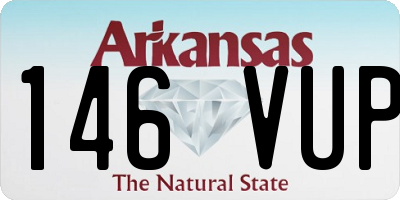 AR license plate 146VUP