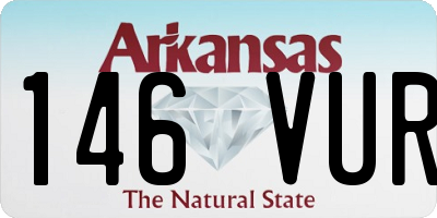 AR license plate 146VUR