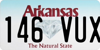AR license plate 146VUX