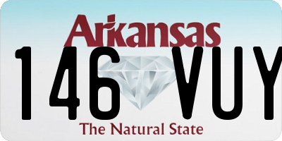 AR license plate 146VUY
