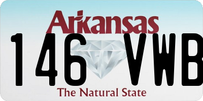 AR license plate 146VWB