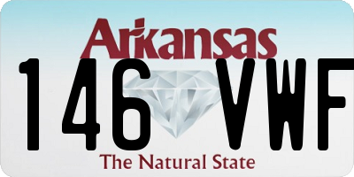 AR license plate 146VWF