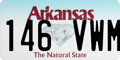 AR license plate 146VWM