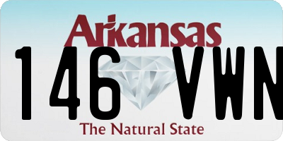 AR license plate 146VWN