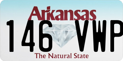 AR license plate 146VWP