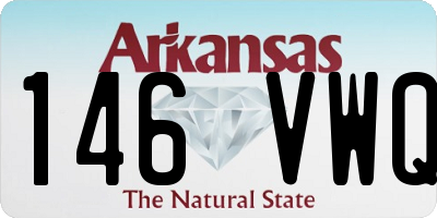 AR license plate 146VWQ