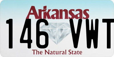 AR license plate 146VWT