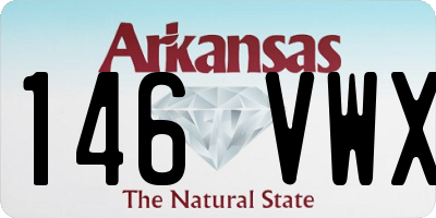 AR license plate 146VWX