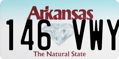 AR license plate 146VWY
