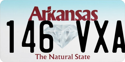 AR license plate 146VXA