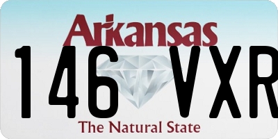 AR license plate 146VXR