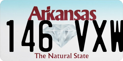 AR license plate 146VXW