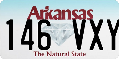 AR license plate 146VXY