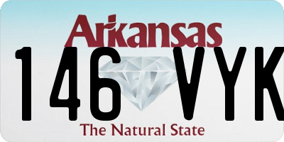 AR license plate 146VYK