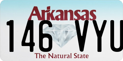 AR license plate 146VYU