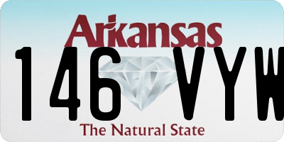 AR license plate 146VYW